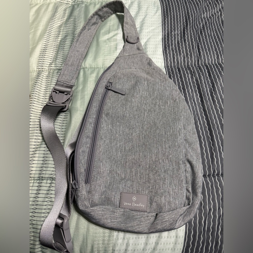 Vera Bradley Gray Belt Bag with Urban Design